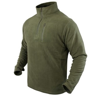 Mikina CONDOR 1/4 ZIP FLEECE ZELENÁ vel.M