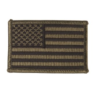Nášivka US VLAJKA textil ZELENÁ