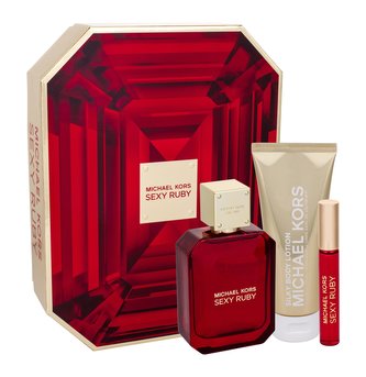 Michael Kors Sexy Ruby parfémovaná voda 100 ml + tělové mléko 100 ml + parfémovaná voda 10 ml