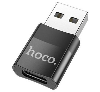 Adapter OTG HOCO UA17 z USB-C na USB konektor, černá