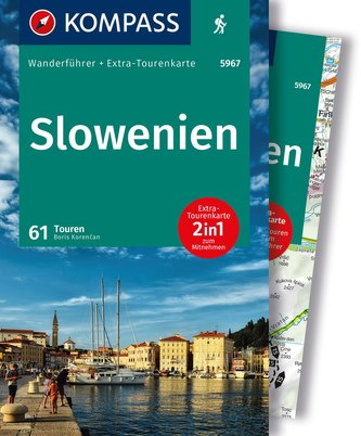 KOMPASS Wanderführer Slowenien, 61 Touren