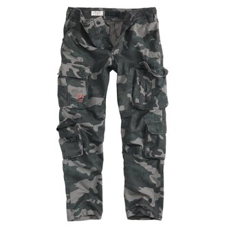 Kalhoty AIRBORNE SLIMMY BLACK CAMO vel.S