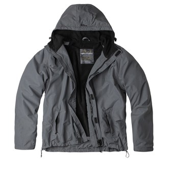 Bunda WINDBREAKER ZIPPER ŠEDÁ vel.L