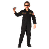 Kombinéza dětská US TOP GUN FLIGHT ČERNÁ vel.XL