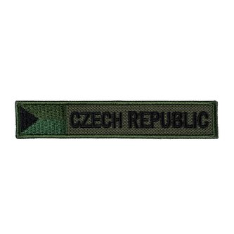 Nášivka CZECH REPUBLIC S VLAJKOU - ZELENÁ