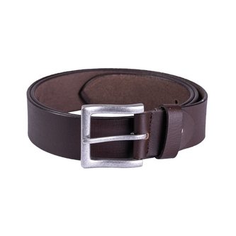 Opasek NAPPA s kovovou přezkou kožený HNĚDÝ vel.100