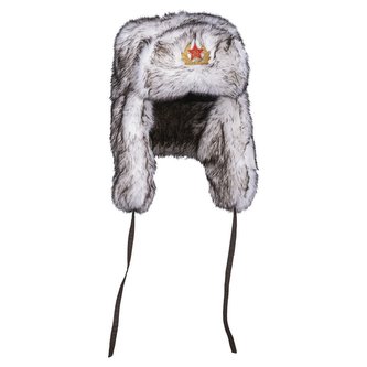 Beranice s kožíškem "SHAPKA" BÍLÁ vel.XXL