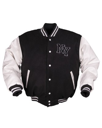 Bunda NY baseball ČERNO/BÍLÁ vel.XL