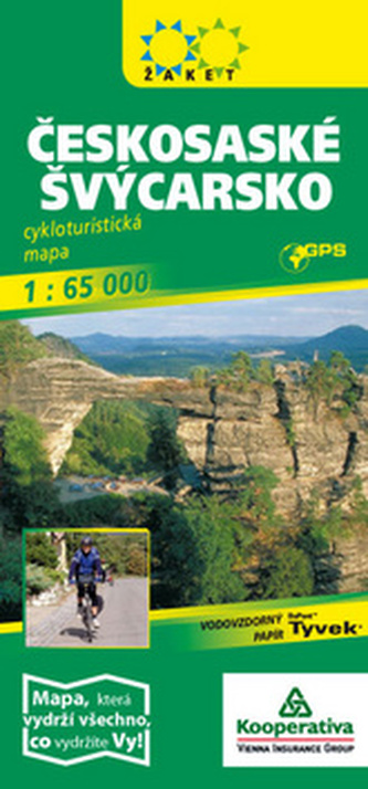 Českosaské Švýcarsko-cykloturistická mapa