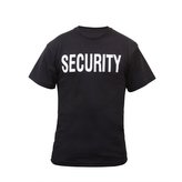 Triko s nápisem na hrudi SECURITY krátký rukáv ČERNÉ vel.L