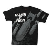 Triko VINTAGE MAKE IT RAIN ČERNÉ vel.S