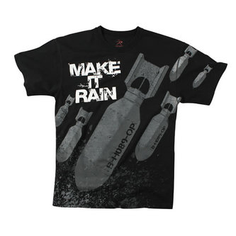 Triko VINTAGE MAKE IT RAIN ČERNÉ vel.S