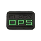 Nášivka BLACK OPS plast VELCRO ČERNÁ