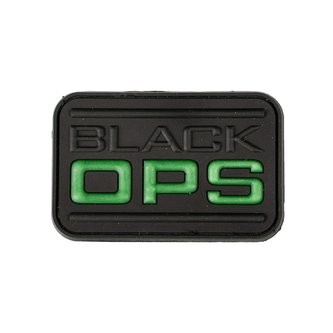 Nášivka BLACK OPS plast VELCRO ČERNÁ