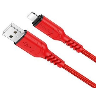 Data kabel HOCO X59 Victory, Lightning, 2,4A, 1m, červená