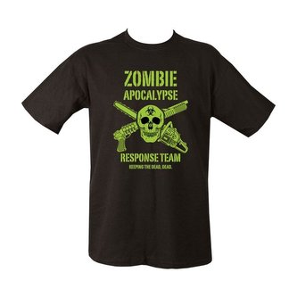 Triko ZOMBIE APOCALYPSE potisk ČERNÉ vel.S