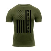 Triko VETERAN s US vlajkou ZELENÉ vel.3XL