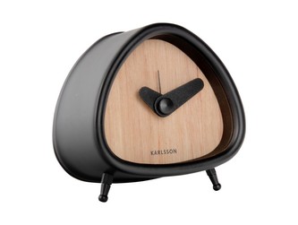 Budík Triangle Marble, svetlé dřevo Karlsson