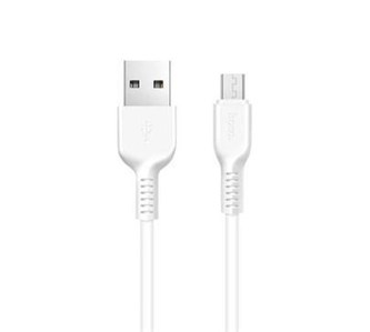 Data kabel HOCO X20 Flash, microUSB, 2.0A, 3m, bílá