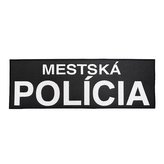 Nášivka MESTSKÁ POLÍCIA velká velcro ČERNÁ