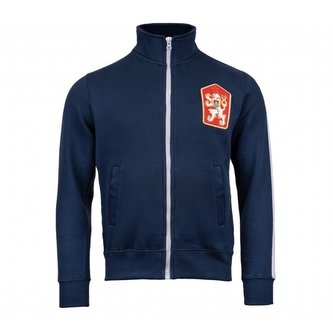 Mikina retro ČSSR s pruhem MODRÁ vel.3XL