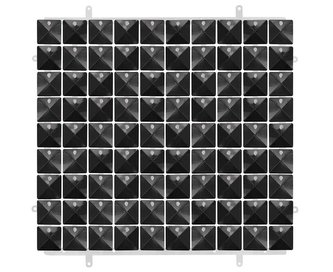 Panel dekoracyjny czarny 3D 30x30cm