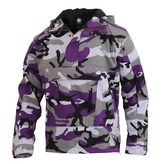 Bunda s kapucí PARKA US VIOLET CAMO vel.L