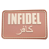 Nášivka INFIDEL plast velká DESERT