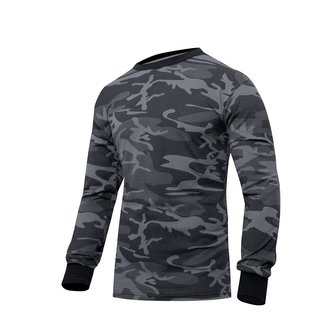 Triko s dlouhým rukávem BLACK CAMO vel.XXL