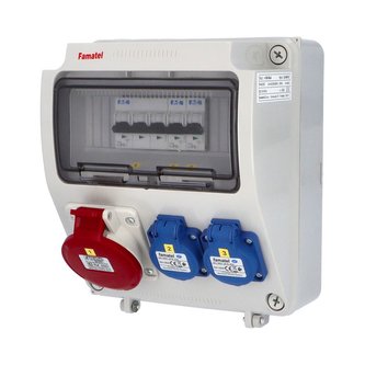 v160-6kA - ZSF20100000.0 /3957  Zás.skříň IP54 jištěná bez chrániče