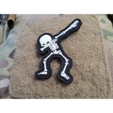 Nášivka TRIUMPH SKELETON velcro GLOW IN THE DARK