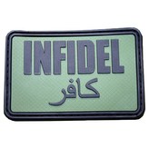 Nášivka INFIDEL plast velká ZELENÁ