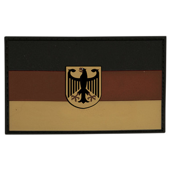 Nášivka vlajka NĚMECKO s orlicí plast DESERT velcro