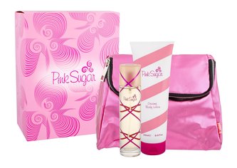 Aquolina Pink Sugar toaletní voda 100 ml + tělové mléko 250 ml + kosmetická taška