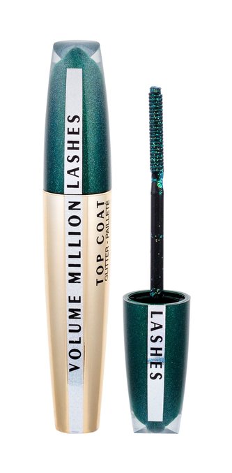 L´Oréal Paris Volume Million Lashes Řasenka Top Coat Glitter 8,9 ml Transparent pro ženy