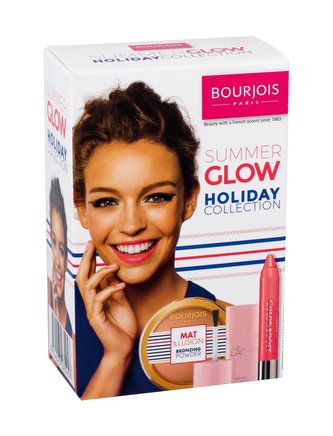 BOURJOIS Paris Color Boost rtěnka Color Boost SPF15 2,75 g + bronzující pudr Mat Illusion SPF10 15 g 21 Light + lak na nehty La Laque Gel 10 ml 2 Chair Et Tendre