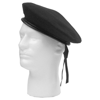 Baret MONTY vlněný ČERNÝ vel.L