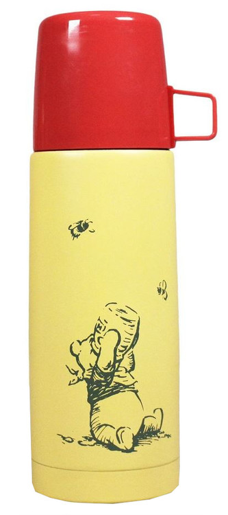 Nerezová termoska s hrníčkem Winnie The Pooh|Medvídek Pú: Pú miluje med (objem 350 ml)