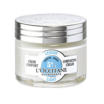 L´Occitane Shea Butter Denní pleťový krém Light Comforting Cream 50 ml pro ženy