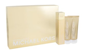 Michael Kors 24K Brilliant Gold parfémovaná voda 100 ml + tělové mléko 100 ml + sprchový gel 100 ml