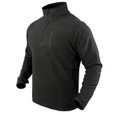Mikina CONDOR 1/4 ZIP FLEECE ČERNÁ vel.XXL