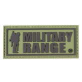Nášivka MILITARY RANGE velká ČERNÝ nápis