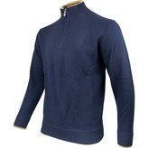 Svetr ASHCOMBE se zipem jehněčí vlna NAVY BLUE vel.L
