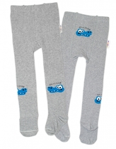 Baby Nellys Dětské punčocháče bavlněné, Crocodiles - šedá, modrá, 1ks, vel. 104/110; 104/110 (3-5r)