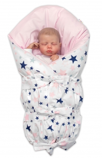 Náhradní povlak na péřovou zavinovačku MAXI LALLY Baby Nellys,Hvězdičky 85x85cm; 85x85