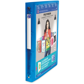 Oxford, Prezentační pořadač, 4 kroužkový, PP, A4, 3 cm, modrá