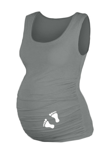 Top, tílko Dana s potiskem Nožiček - šedé, vel. S/M