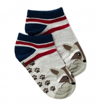 Dětské ponožky s ABS Mýval, vel. 31/34 - šedé; 31-34