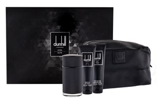 Dunhill Icon Elite parfémovaná voda 100 ml + sprchový gel 90 ml + balzám po holení 90 ml + kosmetická taška