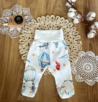 Kojenecké polodupačky Mamatti, Balón, bílé, vel. 62